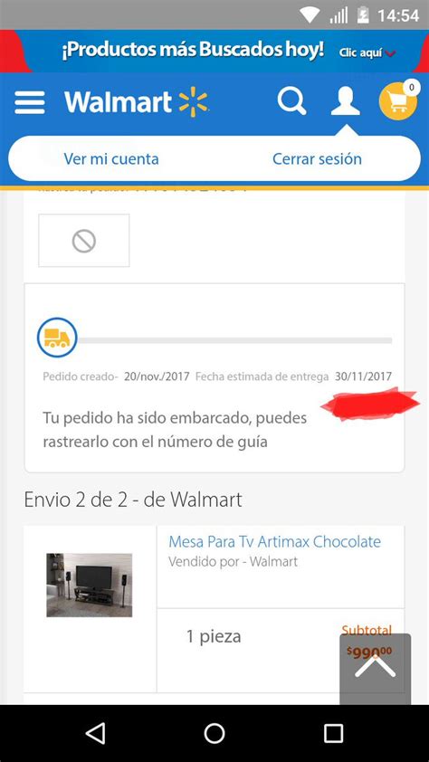 Como rastrear un pedido de Walmart (Fedex) .